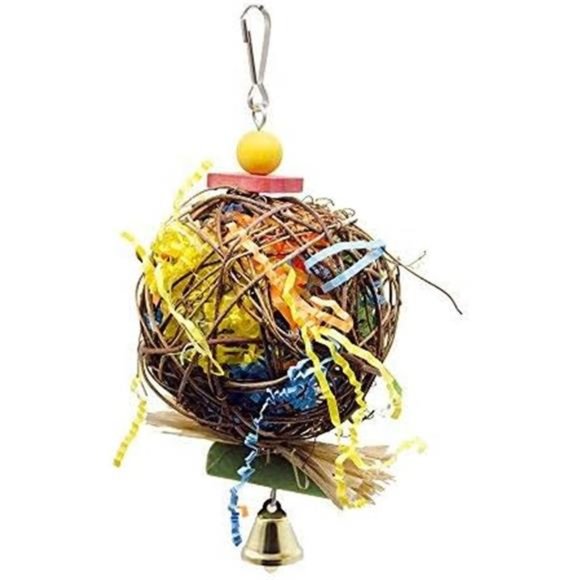 2 Pack Bird Chewing Toys Foraging Shredder Toy Parrot Cage Shredder Toy Foraging - Picture 3 of 5